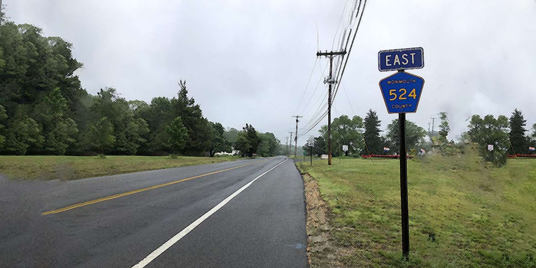 Photo of Monmouth County Route 524 in Adelphia, New Jersey Photo of Monmouth County Route 524 in Adelphia, New Jersey
