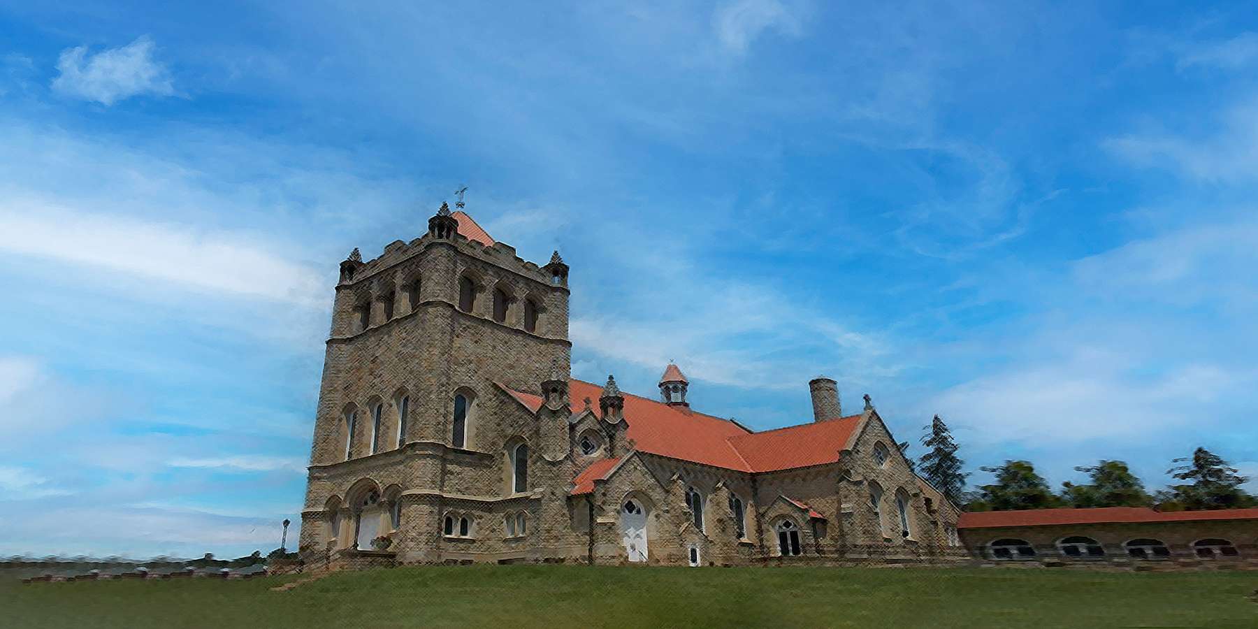 Photo of the Basilica of St. Michael the Archangel in Loretto, Pennsylvania Photo of the Basilica of St. Michael the Archangel in Loretto, Pennsylvania
