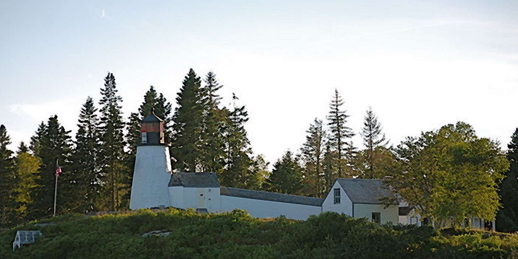 Photo of Burnt Island Lighthouse in Boothbay Harbor, Maine Photo of Burnt Island Lighthouse in Boothbay Harbor, Maine