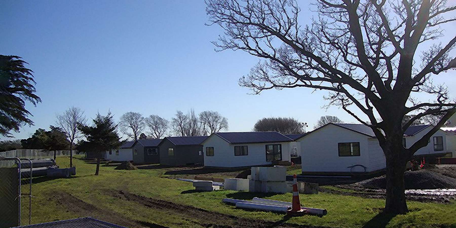 Photos of Temporary Housing in Linwood, Massachusetts Photos of Temporary Housing in Linwood, Massachusetts