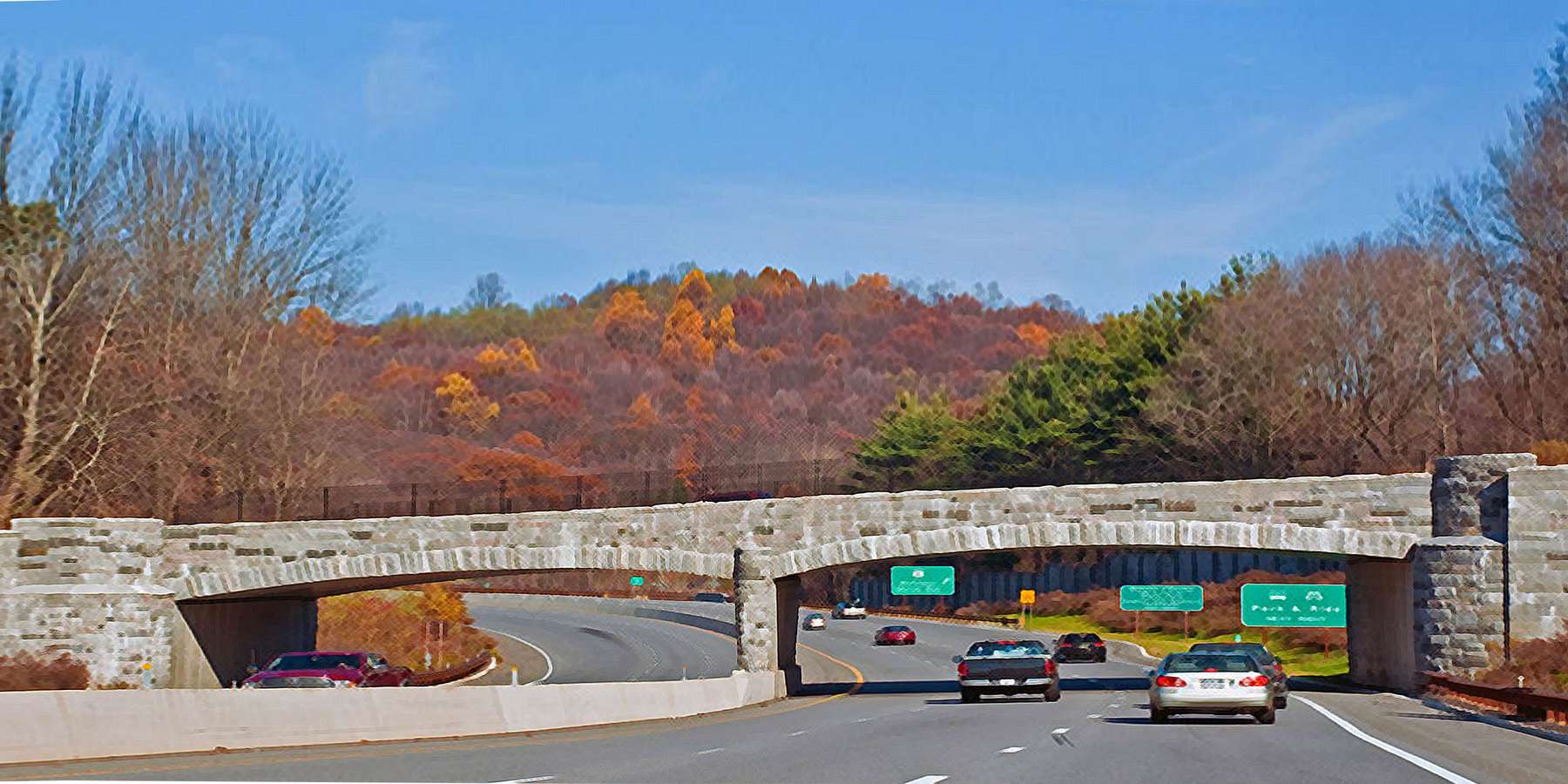 Photo of Stone Bridge on Taconic State Parkway in Shrub Oak, New York Photo of Stone Bridge on Taconic State Parkway in Shrub Oak, New York