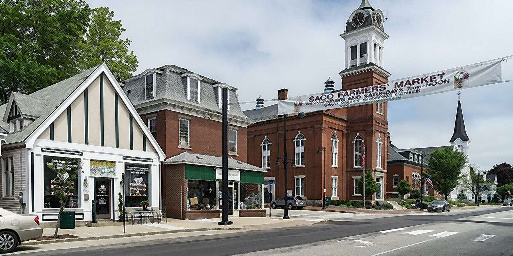 Photo of Main Street in Saco, Maine Photo of Main Street in Saco, Maine