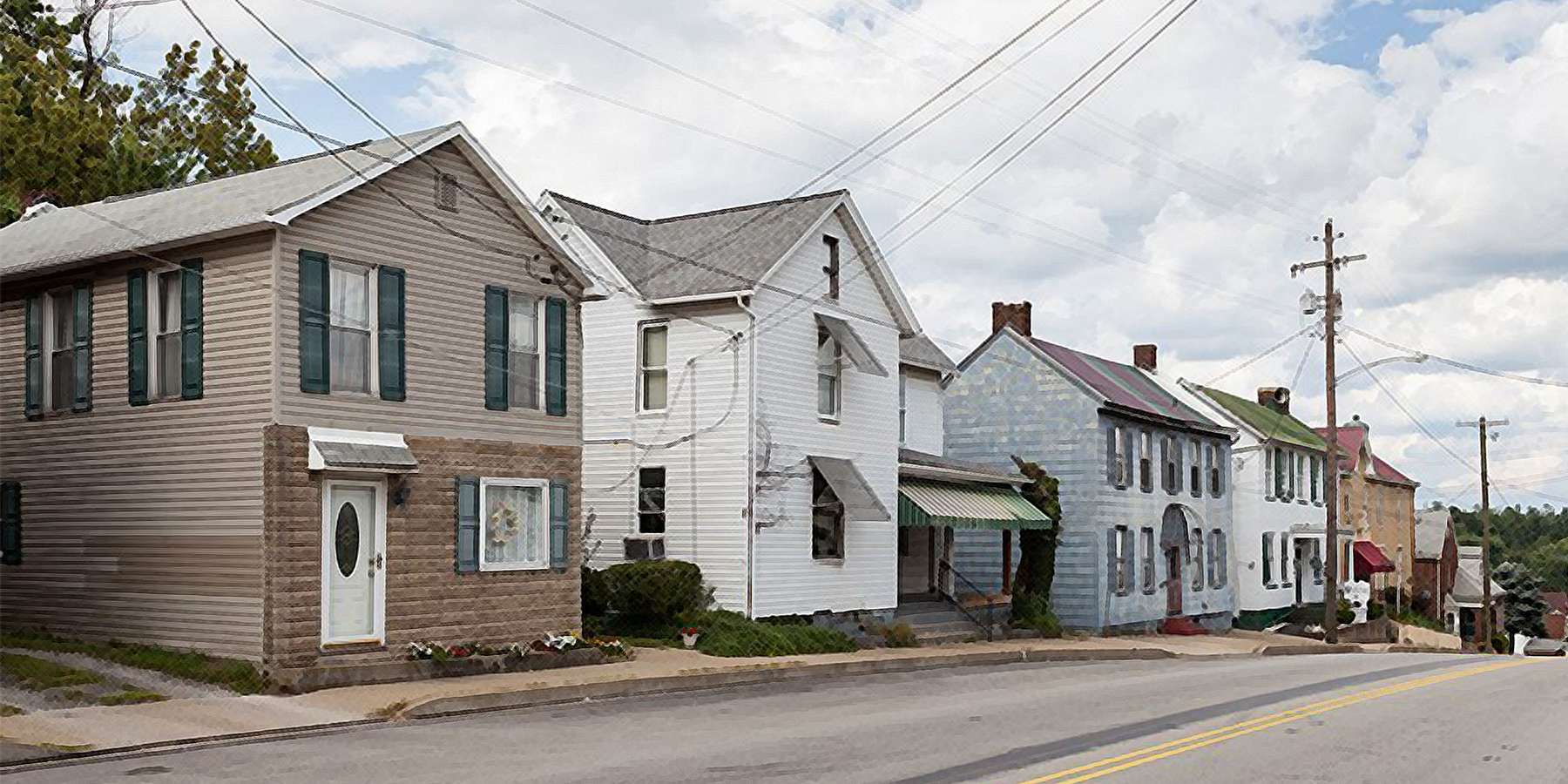 A photo of Morgantown Street on a cloudy day A photo of Morgantown Street on a cloudy day