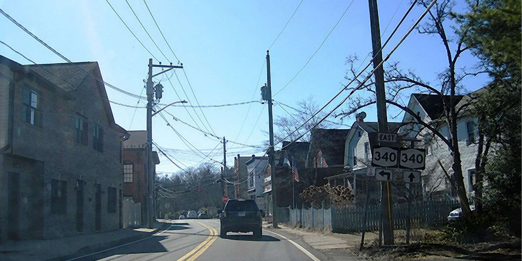 A photo of the main street in Sparkill, New York. A photo of the main street in Sparkill, New York.