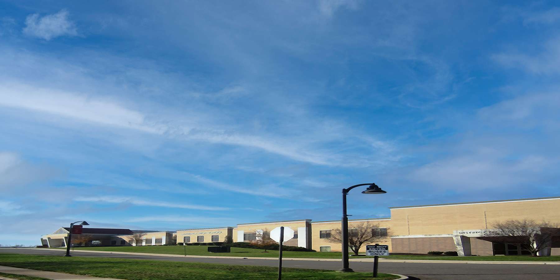 Photo of a High School Building in Lawrenceville, New York Photo of a High School Building in Lawrenceville, New York