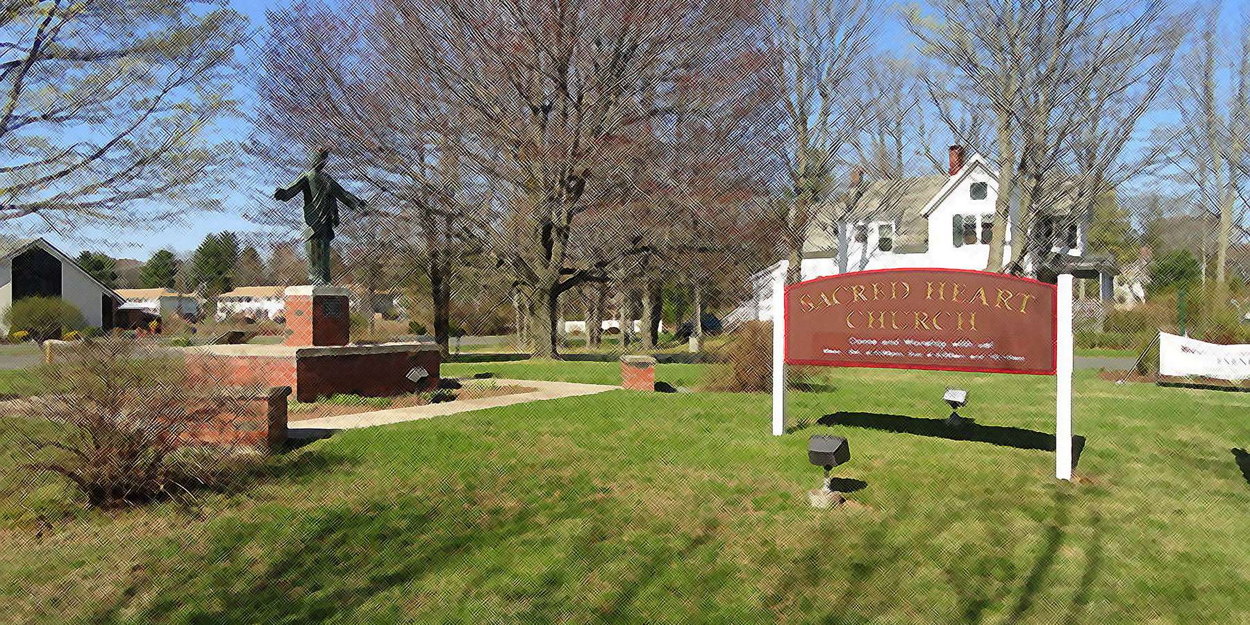 Photo of the Sacred Heart Church in Bloomfield, Connecticut Photo of the Sacred Heart Church in Bloomfield, Connecticut