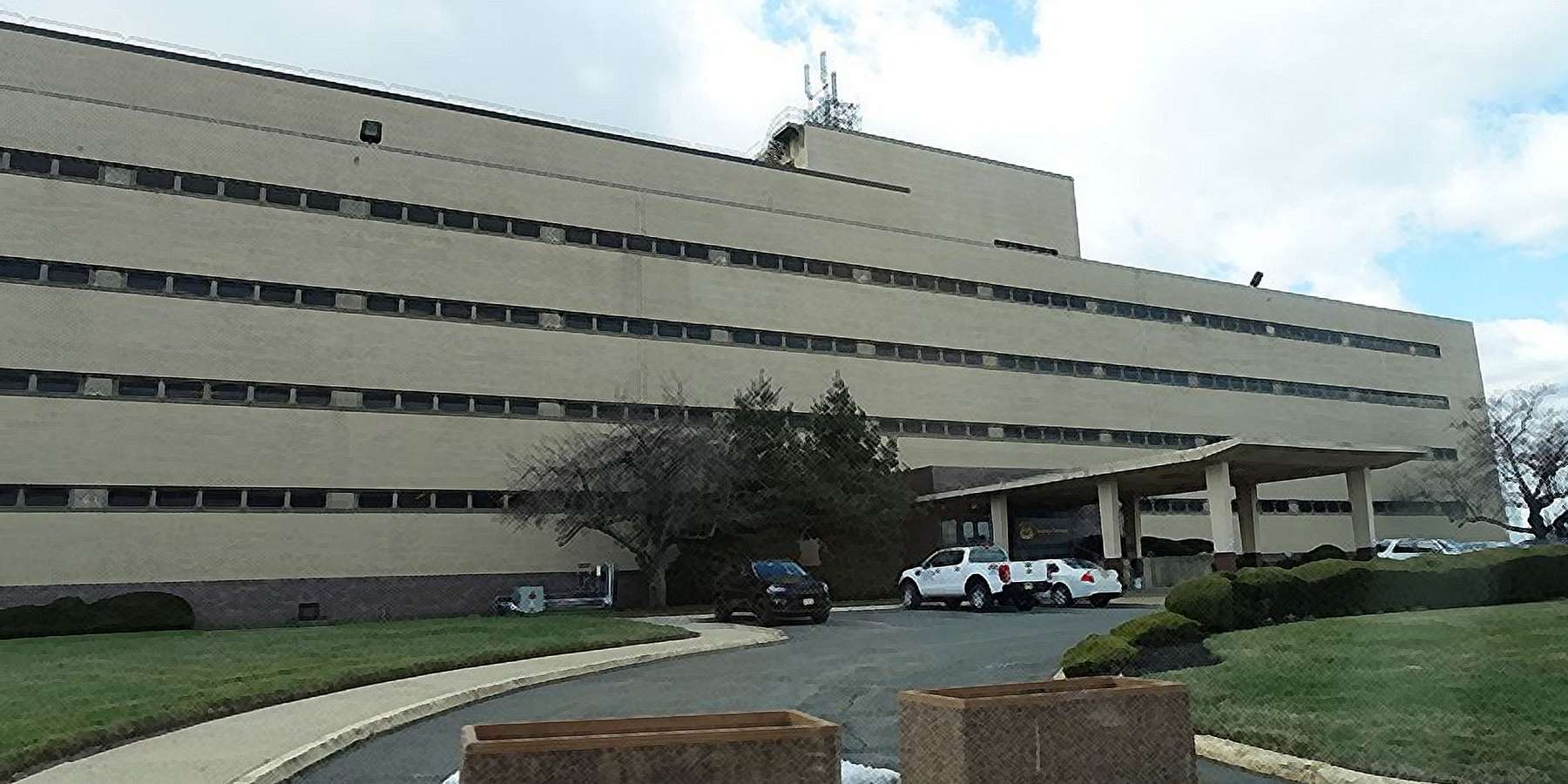 Photo of the Bayway Refinery Office Building in Linden, New Jersey Photo of the Bayway Refinery Office Building in Linden, New Jersey