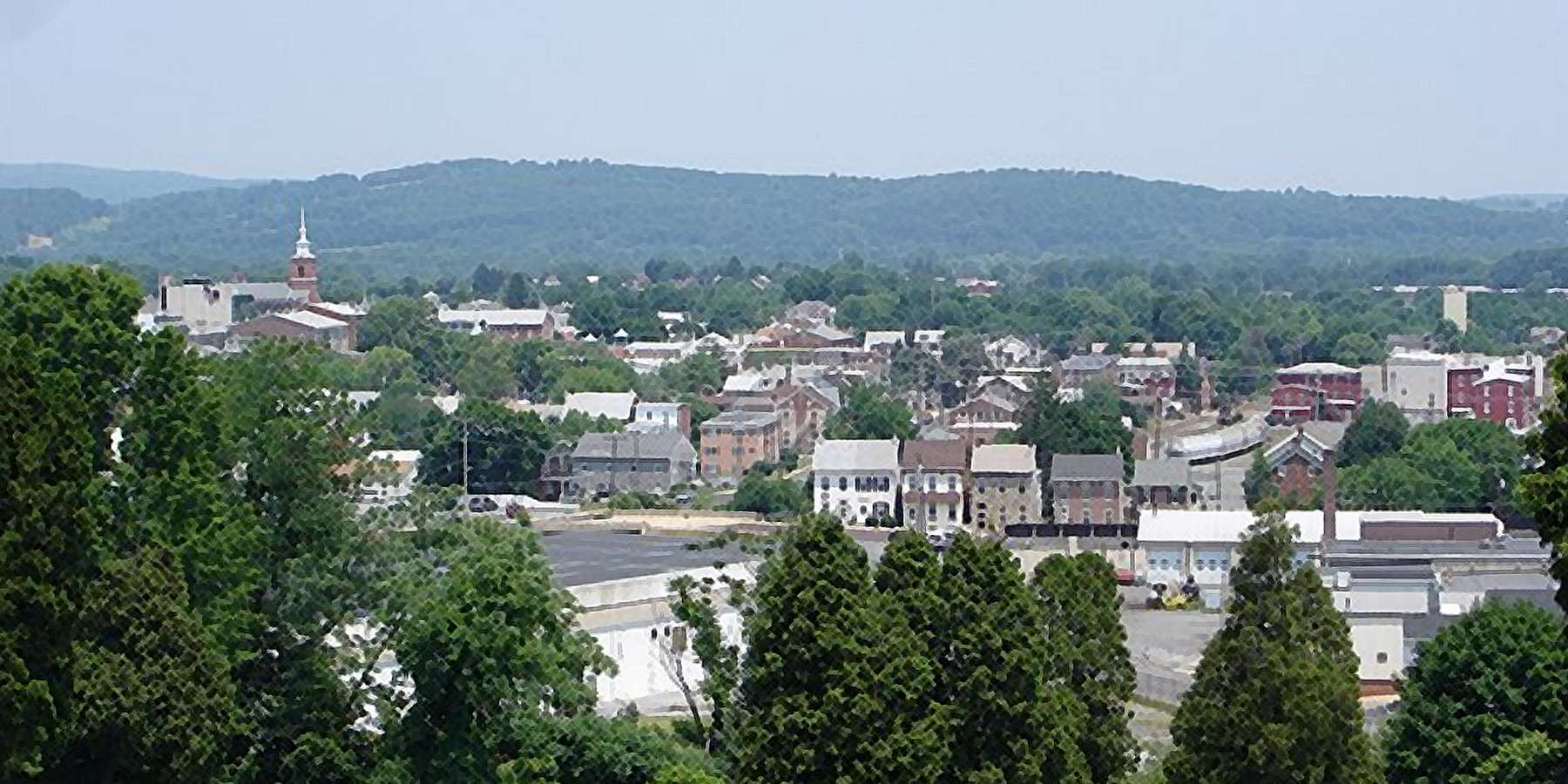 Photo of Downtown Boyertown, PA, viewed from Cannon Hill Photo of Downtown Boyertown, PA, viewed from Cannon Hill