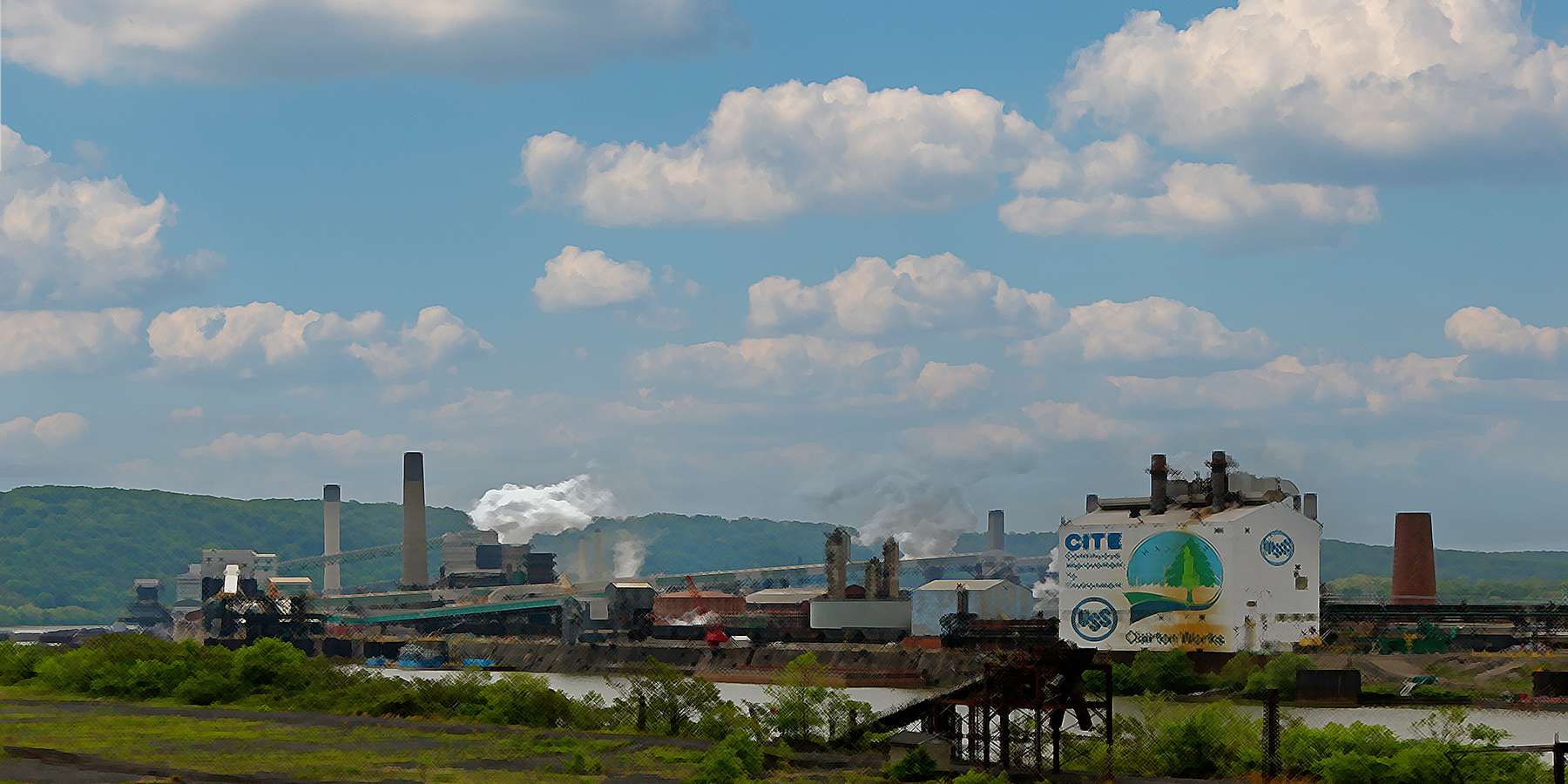 Photo of the Coke Battery Manufacturing Facility Building in Clairton, Pennsylvania Photo of the Coke Battery Manufacturing Facility Building in Clairton, Pennsylvania