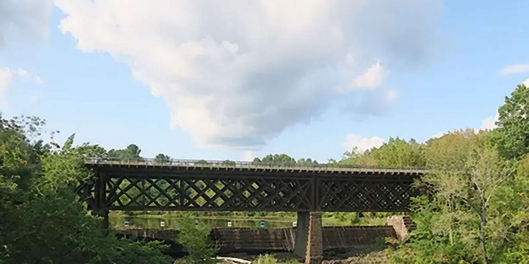 Photo of a railroad trestle in Rollinsford, New Hampshire Photo of a railroad trestle in Rollinsford, New Hampshire