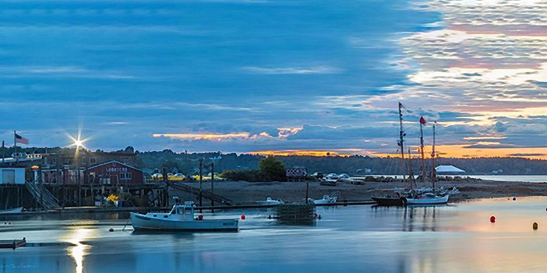 Photo of the Harbor on Bailey Island, Maine Photo of the Harbor on Bailey Island, Maine