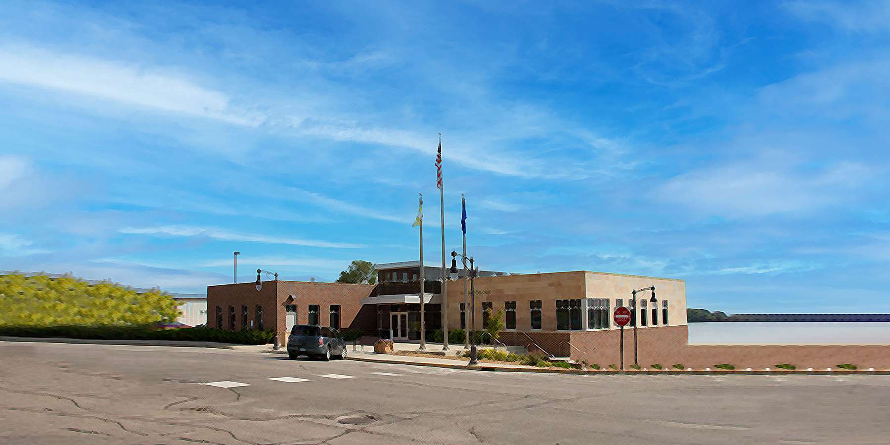 Photo of New City Hall in Winsted, Connecticut Photo of New City Hall in Winsted, Connecticut