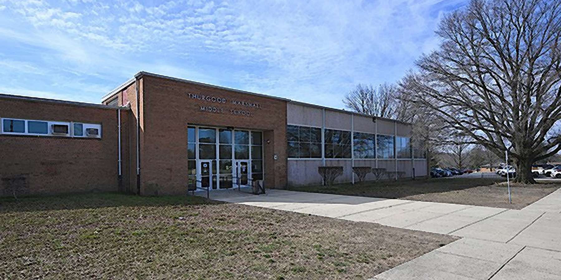 Photo of Thurgood Marshall Middle School in Temple Hills, Maryland Photo of Thurgood Marshall Middle School in Temple Hills, Maryland