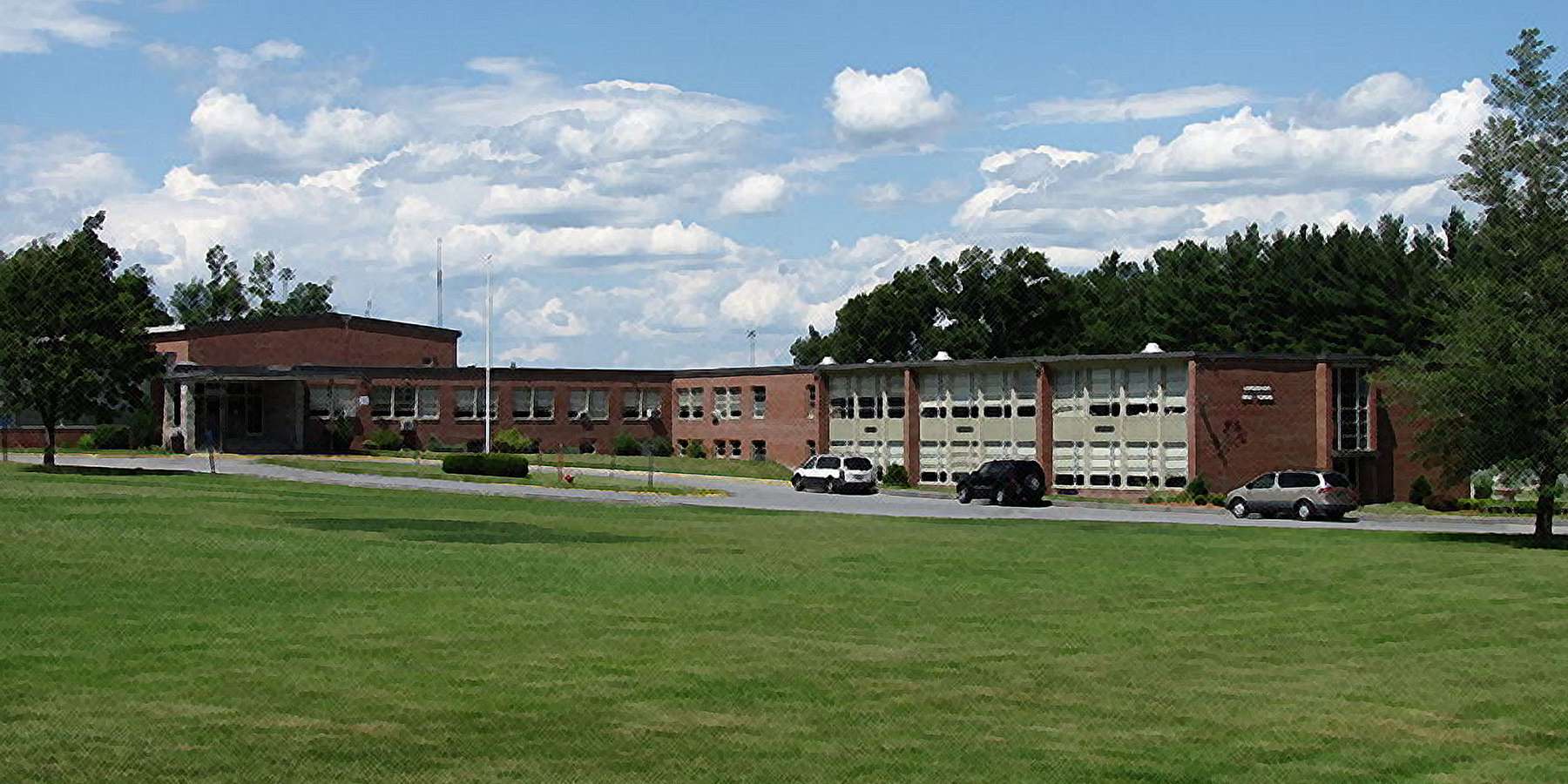 Photo of Lunenburg High School in Lunenburg, Massachusetts Photo of Lunenburg High School in Lunenburg, Massachusetts