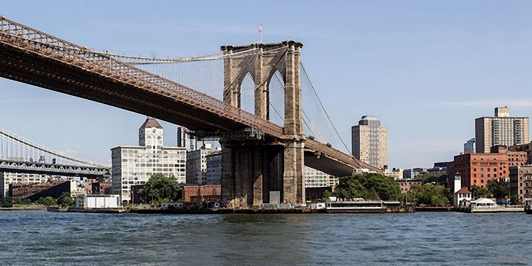 Photo of the Brooklyn Bridge in New York City, New York Photo of the Brooklyn Bridge in New York City, New York