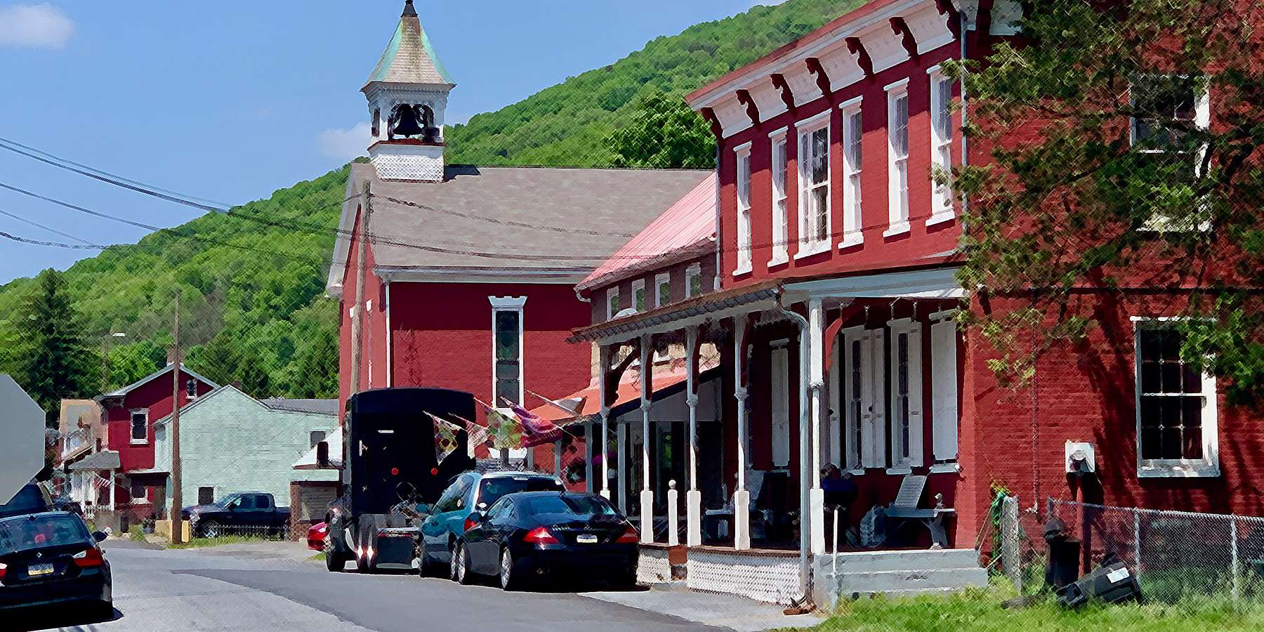 Photo of Penn Street in Port Clinton, Pennsylvania Photo of Penn Street in Port Clinton, Pennsylvania