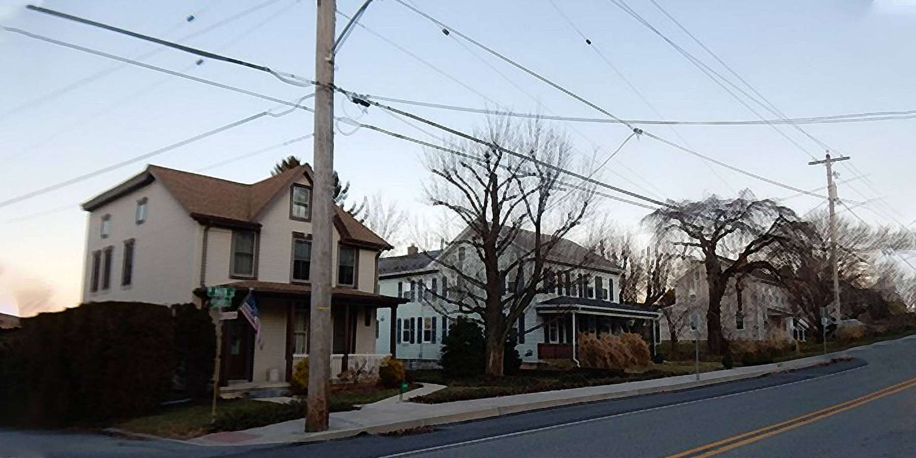 Photo of the houses along East Main Street in Cornwall, Pennsylvania Photo of the houses along East Main Street in Cornwall, Pennsylvania