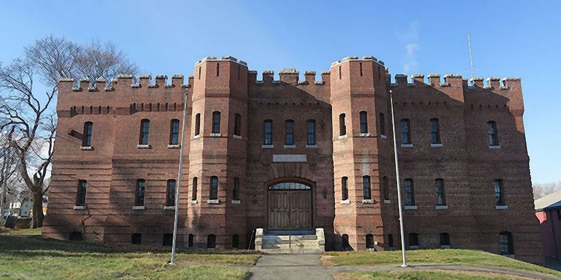 Photo of the Hudson Armory in Hudson, Massachusetts Photo of the Hudson Armory in Hudson, Massachusetts