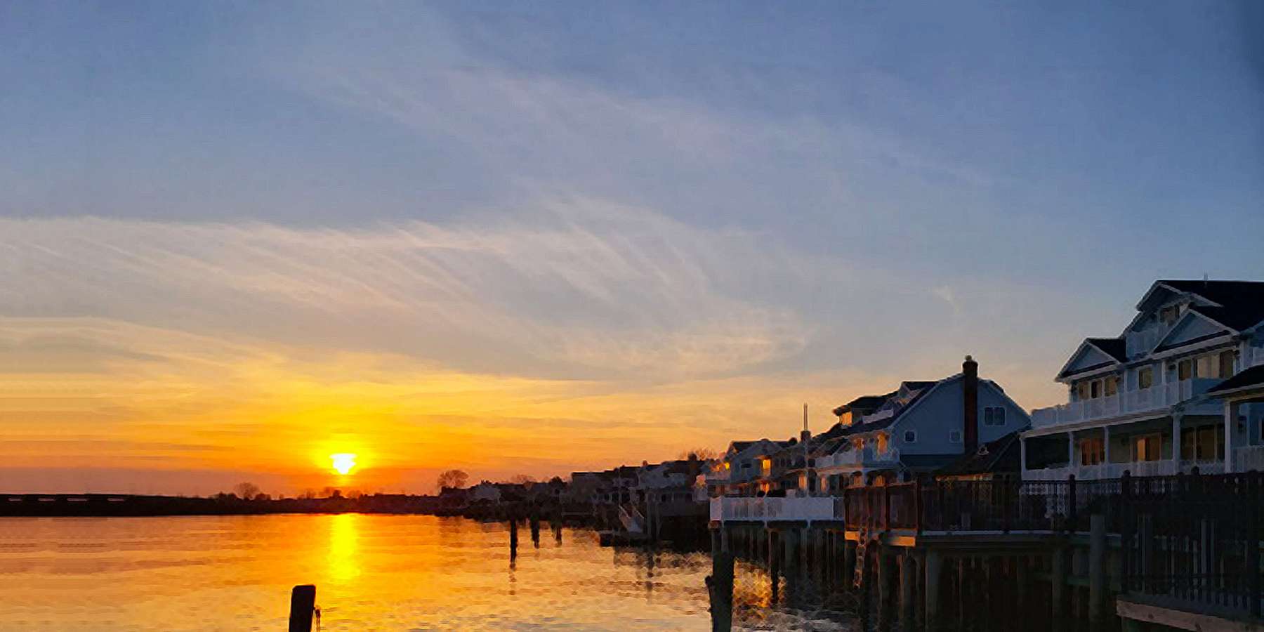 Photo of Shark River Inlet in Avon by the Sea, New Jersey Photo of Shark River Inlet in Avon by the Sea, New Jersey
