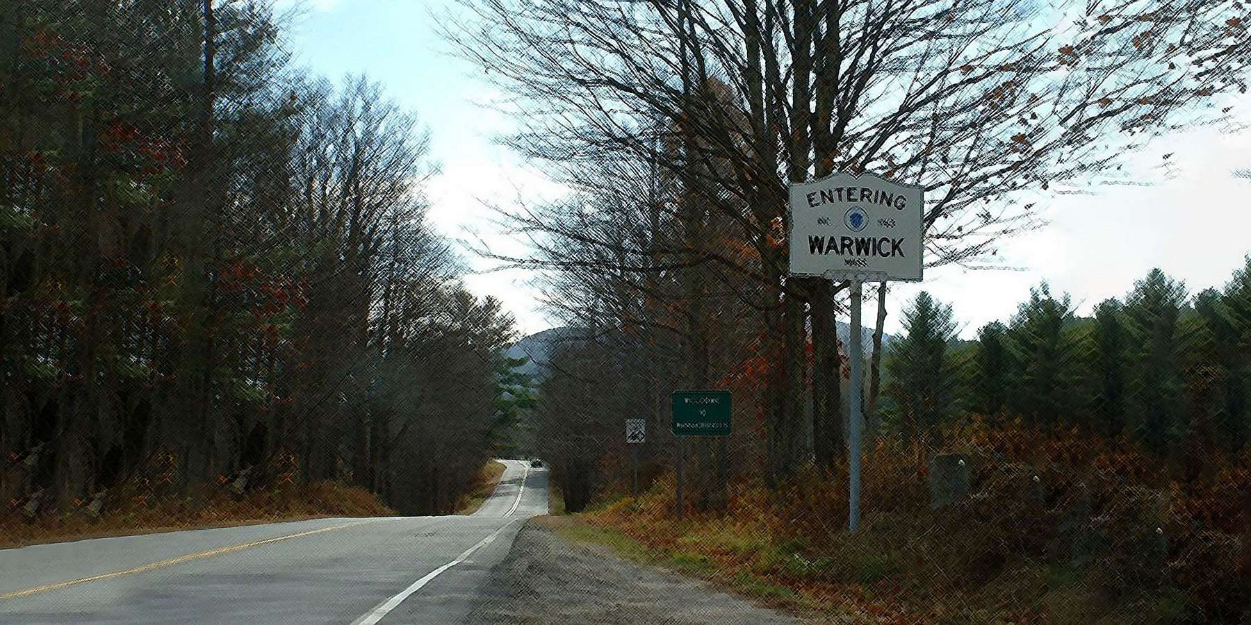 Photo of the State Line in Warwick, Massachusetts Photo of the State Line in Warwick, Massachusetts
