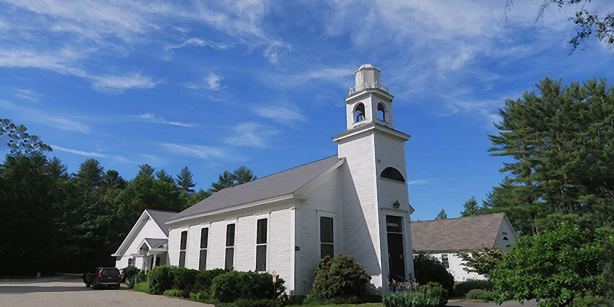 A Photo of the First Congregational Church in Marlborough, New Hampshire