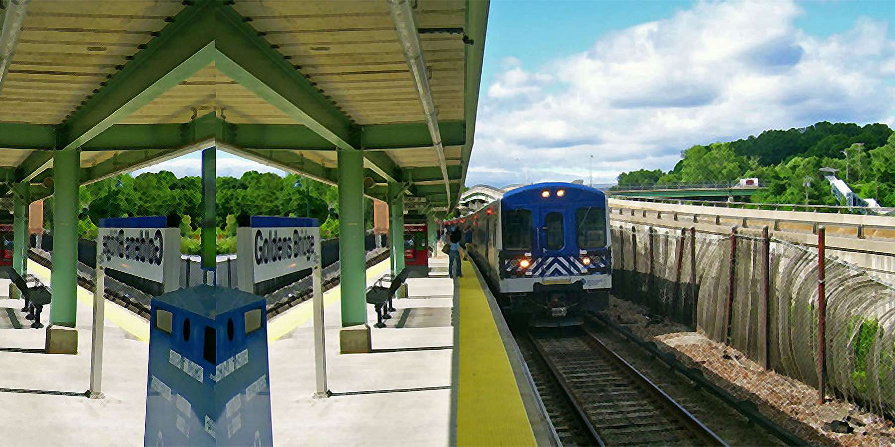 Photo of the Train Station in Goldens Bridge, New York Photo of the Train Station in Goldens Bridge, New York