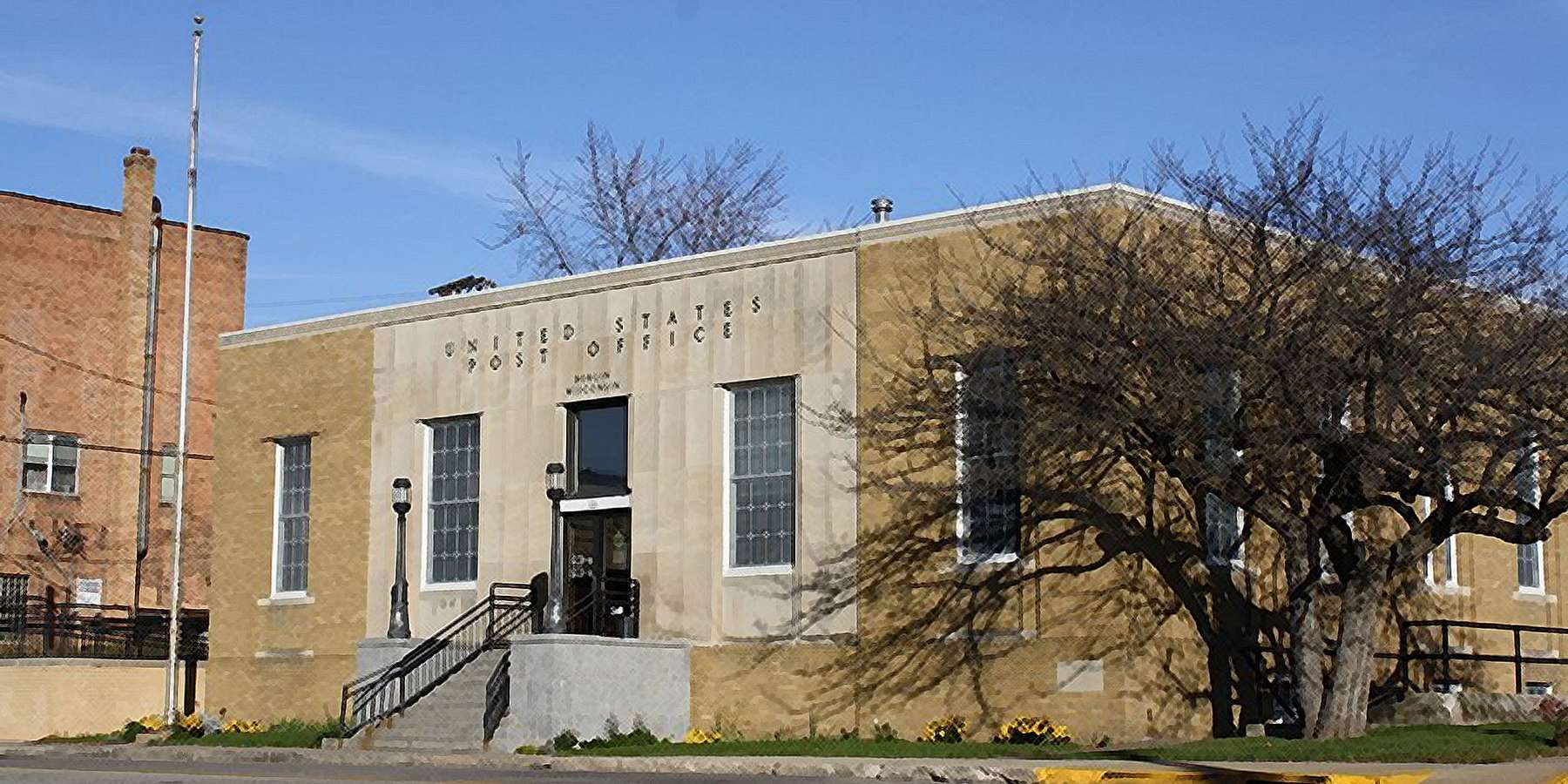 Photo of the Berlin Wisconsin Post Office in Berlin, Maryland Photo of the Berlin Wisconsin Post Office in Berlin, Maryland