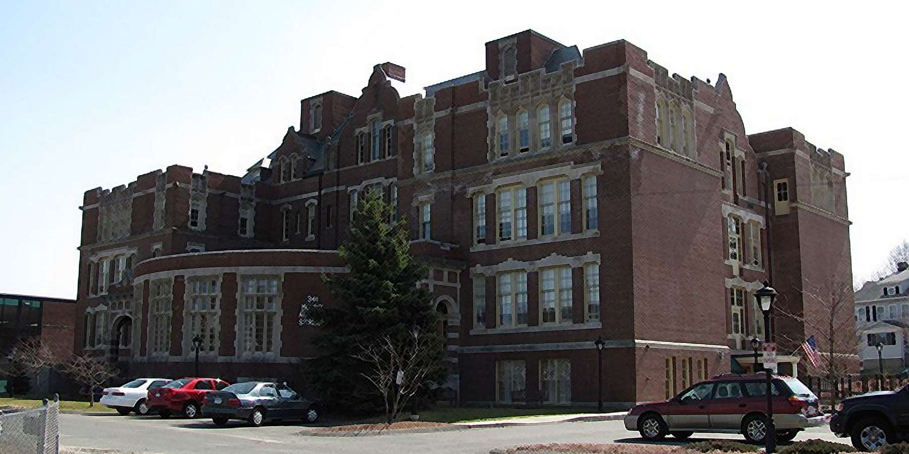 Photo of Old Watertown High School in Watertown, Massachusetts Photo of Old Watertown High School in Watertown, Massachusetts