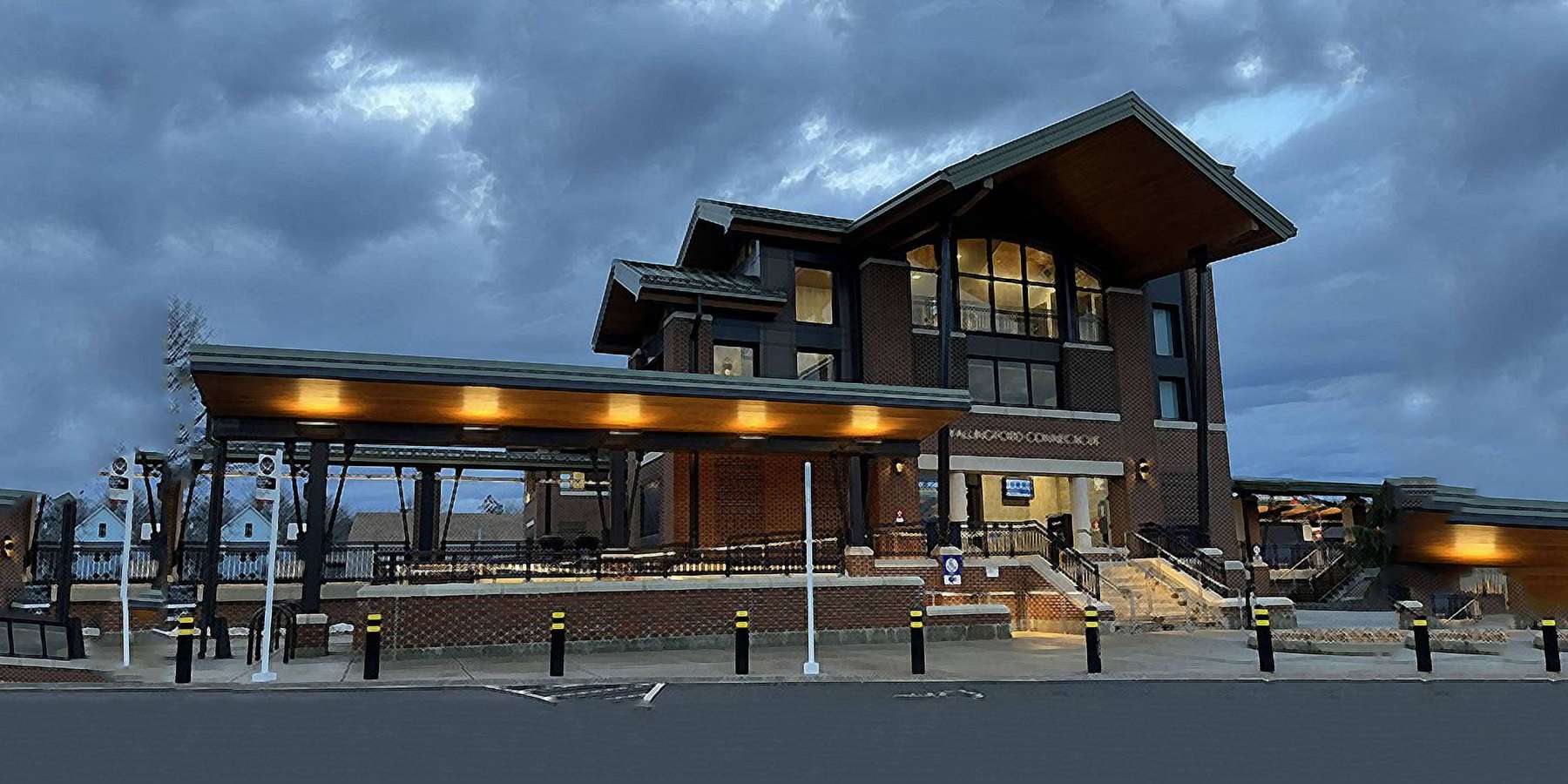 Photo of a Train Station in Wallingford, Connecticut Photo of a Train Station in Wallingford, Connecticut