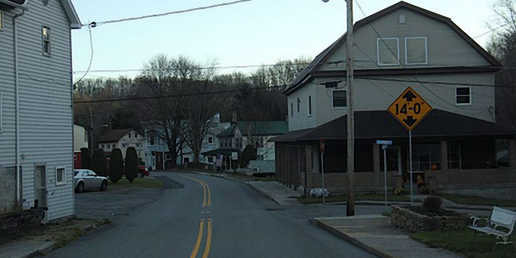 Photo of Downtown Cassandra with houses, Pennsylvania Photo of Downtown Cassandra with houses, Pennsylvania