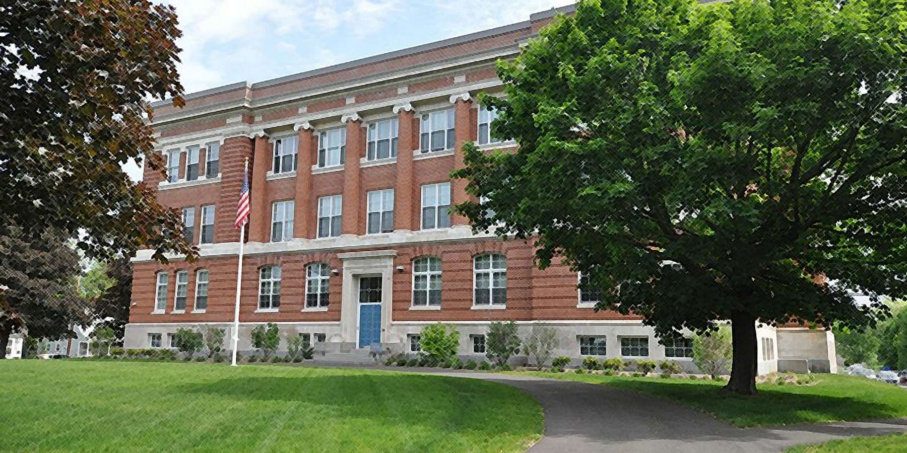 Photo of the Former Leominster High School in Leominster, Massachusetts Photo of the Former Leominster High School in Leominster, Massachusetts
