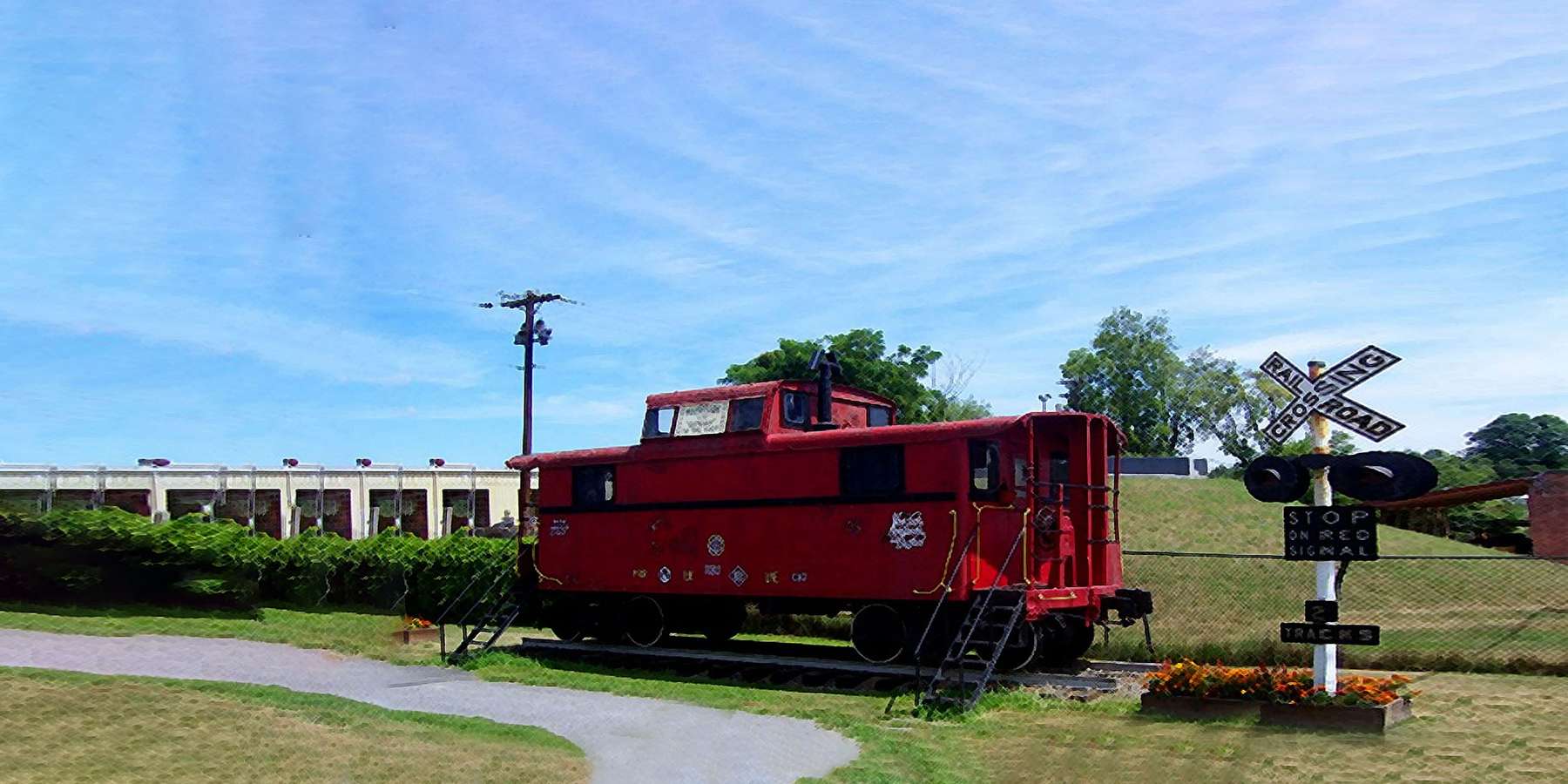 Photo of a Rail Display in Maybrook, New York Photo of a Rail Display in Maybrook, New York