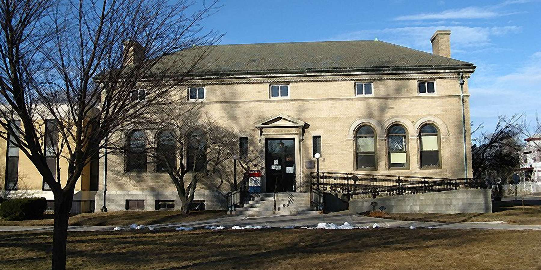 Photo of Frost Public Library in Winthrop, Massachusetts Photo of Frost Public Library in Winthrop, Massachusetts