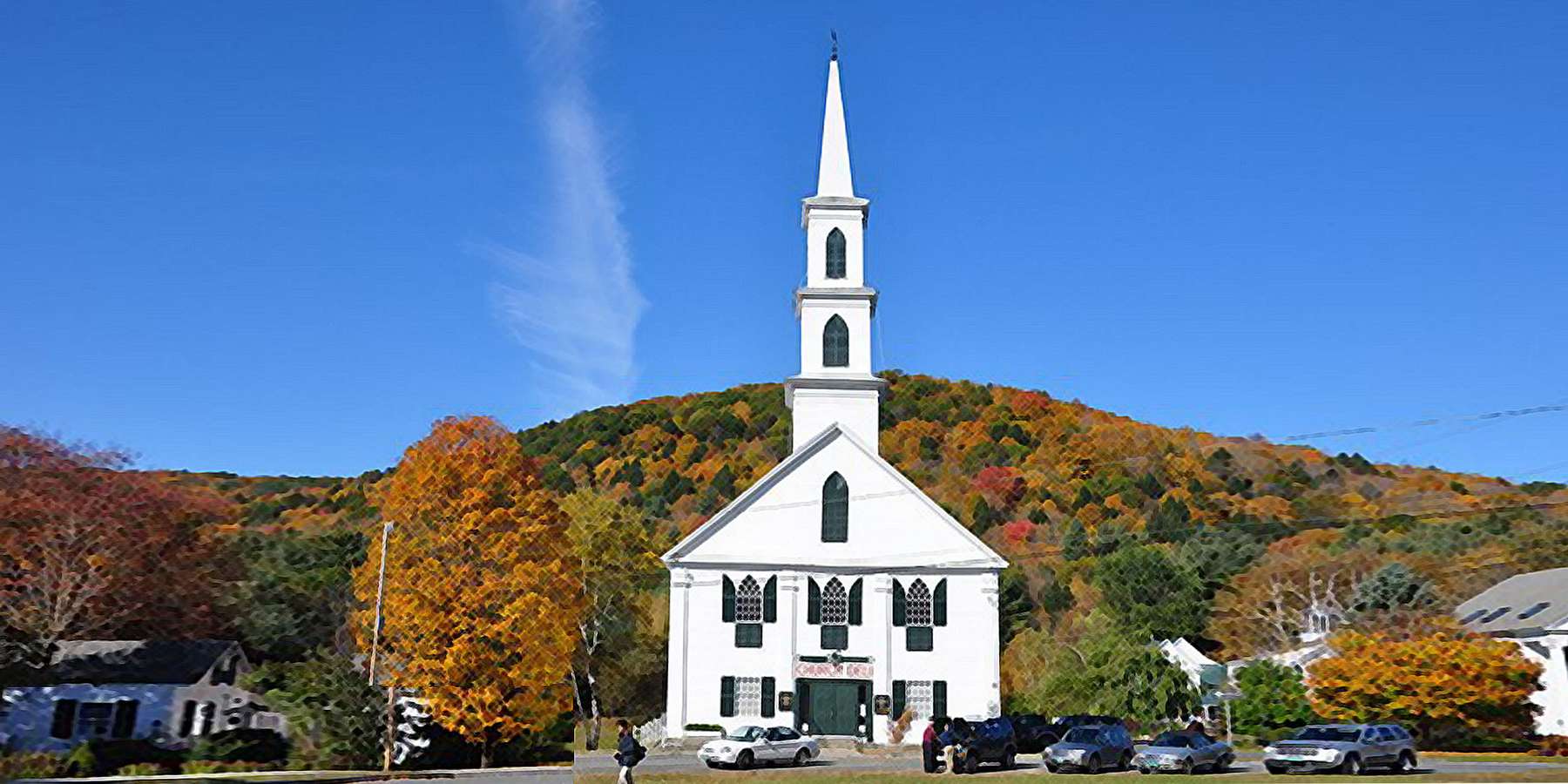 Photo of a Church in Newfane, Vermont Photo of a Church in Newfane, Vermont