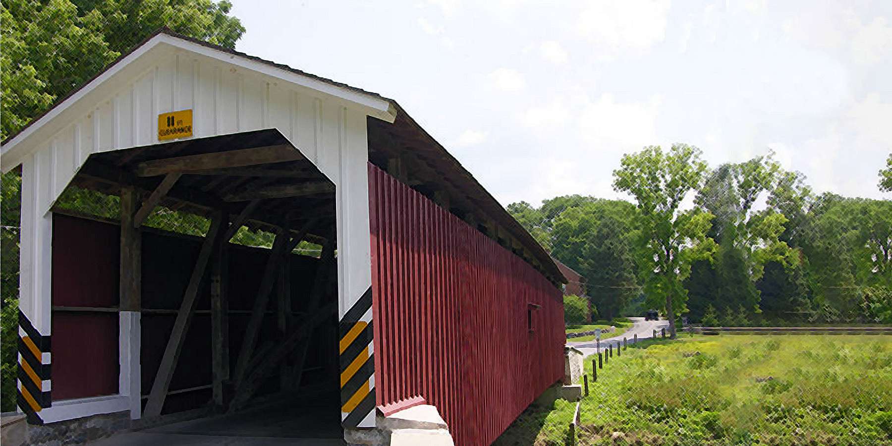 Photo of a Covered Bridge in Neffs, Pennsylvania Photo of a Covered Bridge in Neffs, Pennsylvania