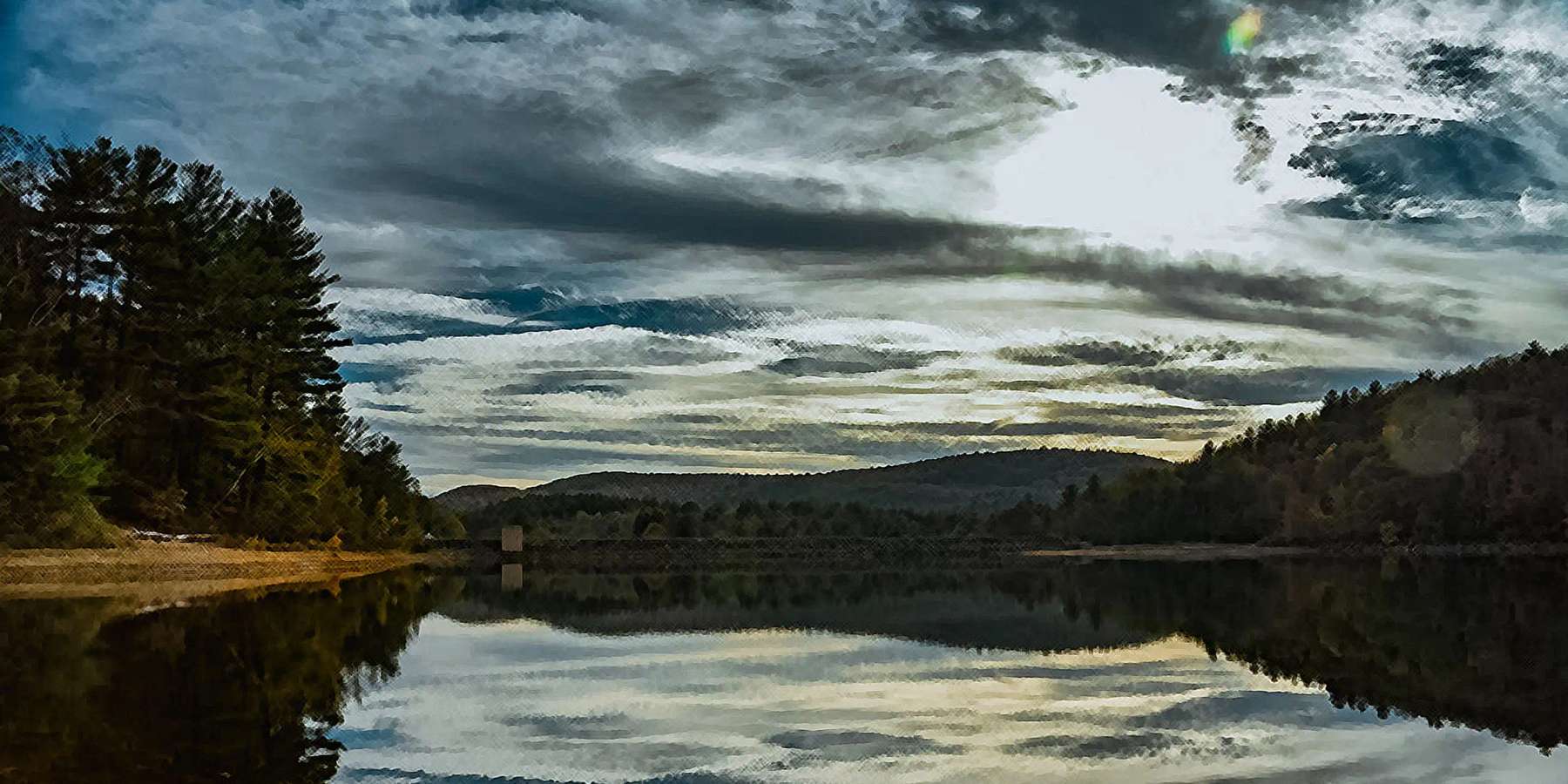A photo of a river in Barkhamsted, Connecticut A photo of a river in Barkhamsted, Connecticut