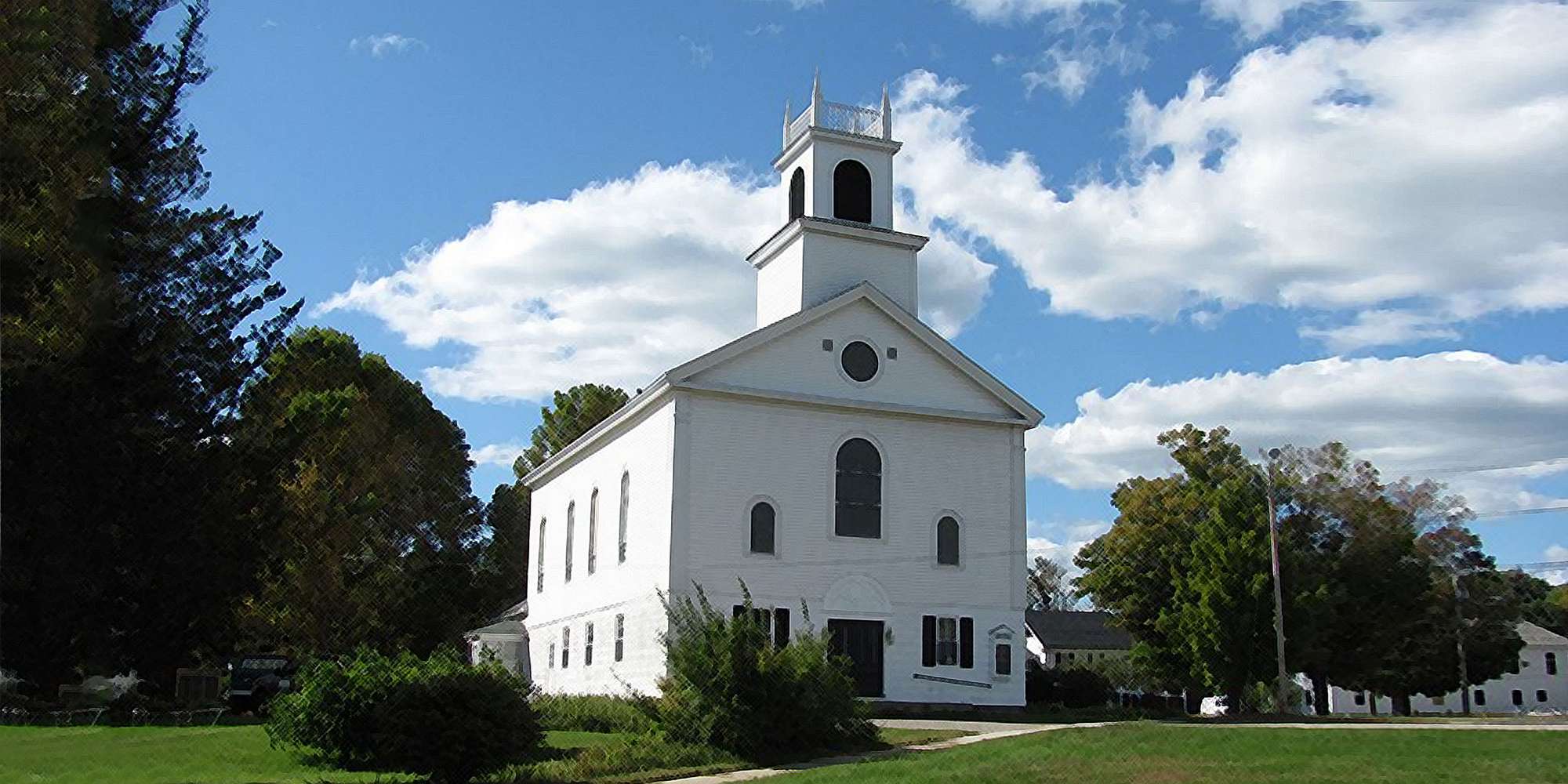 Photo of the Baptist Church in Swanzey, New Hampshire