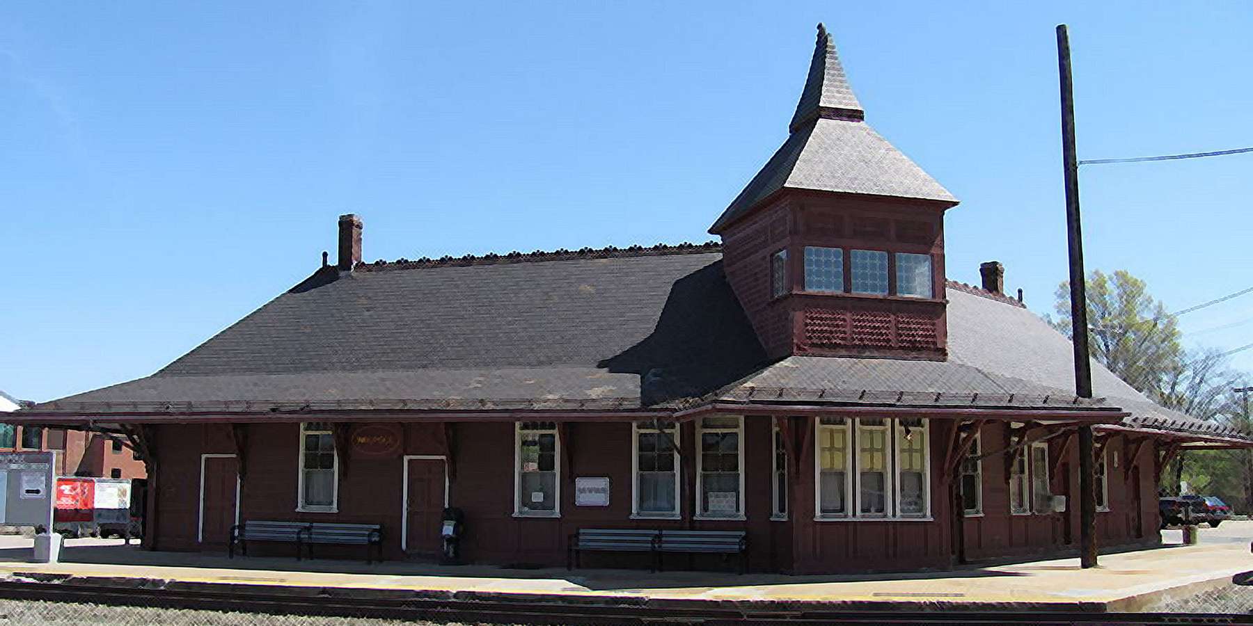 Photo of Union Station in Walpole, Massachusetts Photo of Union Station in Walpole, Massachusetts