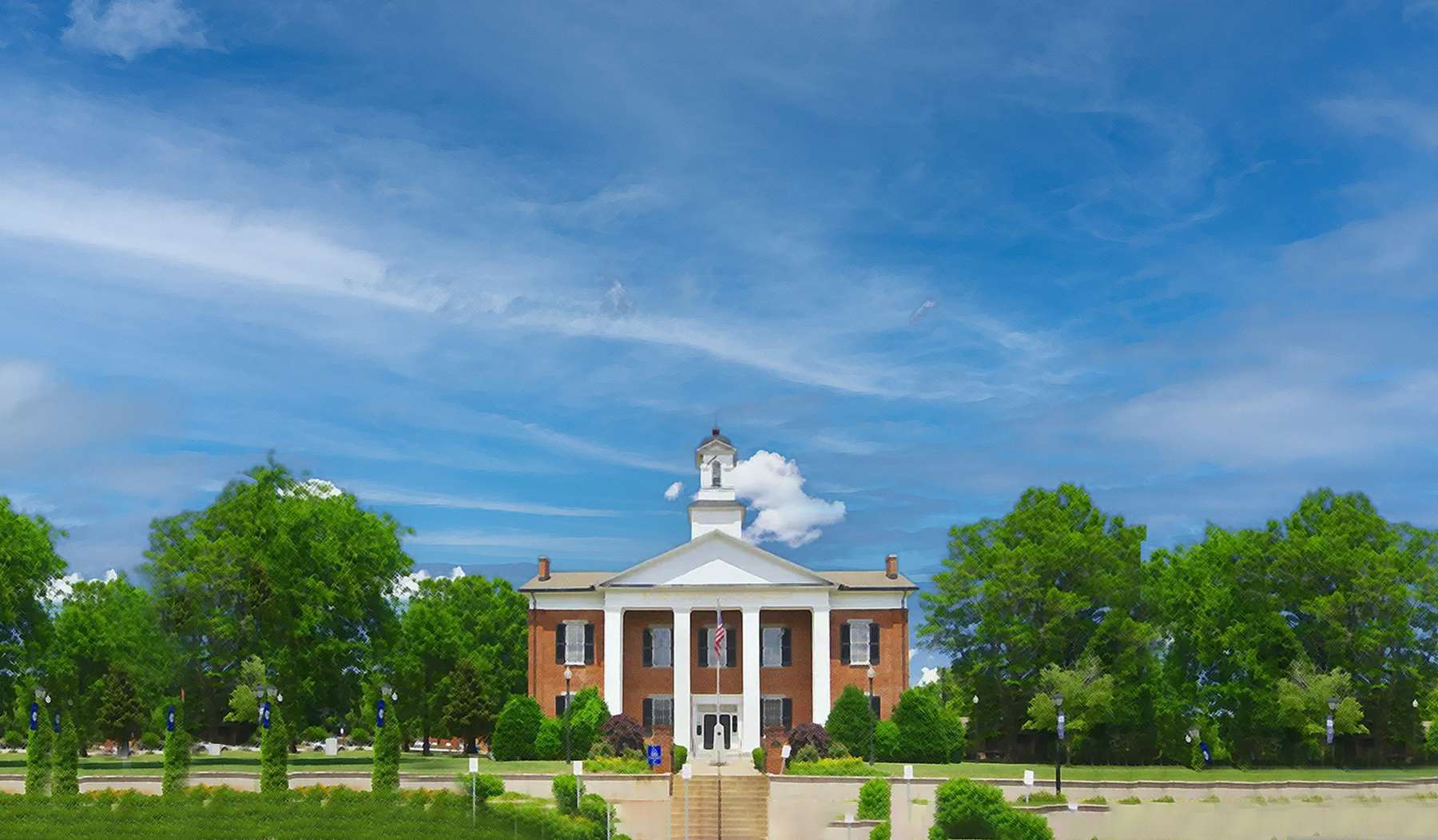 Photo of a county courthouse in Polk, Pennsylvania Photo of a county courthouse in Polk, Pennsylvania