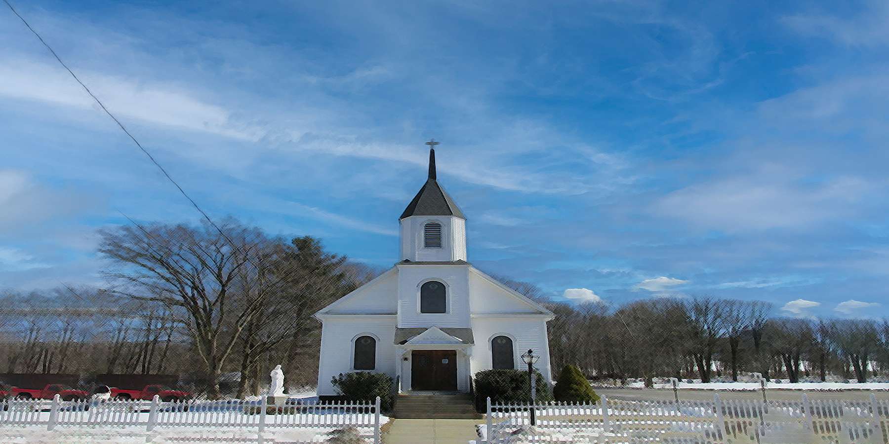 Photo of the St. John Church in Bozrah, Connecticut Photo of the St. John Church in Bozrah, Connecticut
