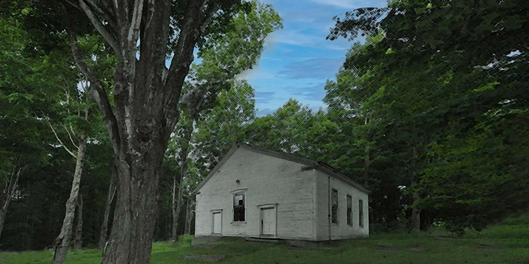 Photo of Foss Corner Church in Leeds, Maine Photo of Foss Corner Church in Leeds, Maine