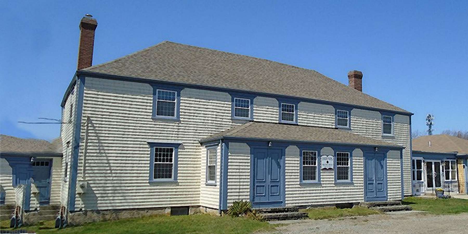 Photo of the Friends Meetinghouse in Portsmouth, Rhode Island Photo of the Friends Meetinghouse in Portsmouth, Rhode Island