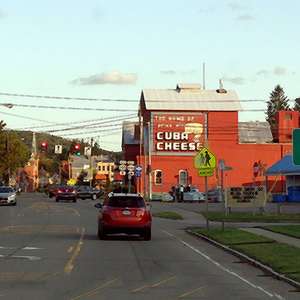 Cuba New york A Photo of Cuba Town Street with Billboard in Cuba, New York