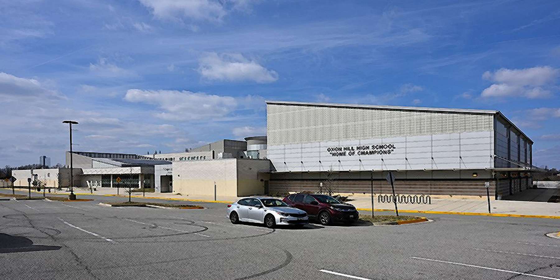 Photo of the Oxon Hill High School in Oxon Hill, Maryland Photo of the Oxon Hill High School in Oxon Hill, Maryland