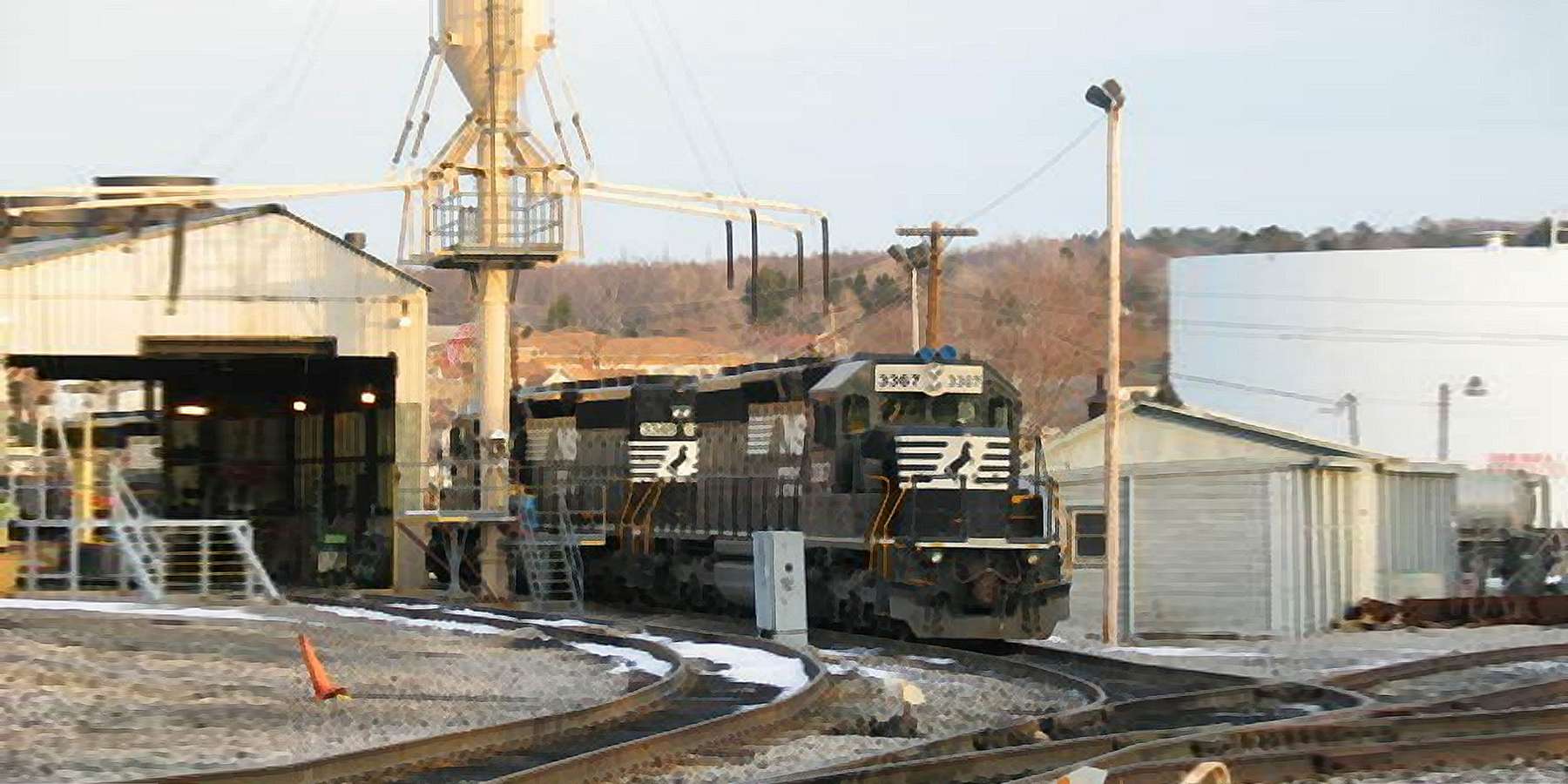 Photo of the Train Yard in Cresson, Pennsylvania Photo of the Train Yard in Cresson, Pennsylvania