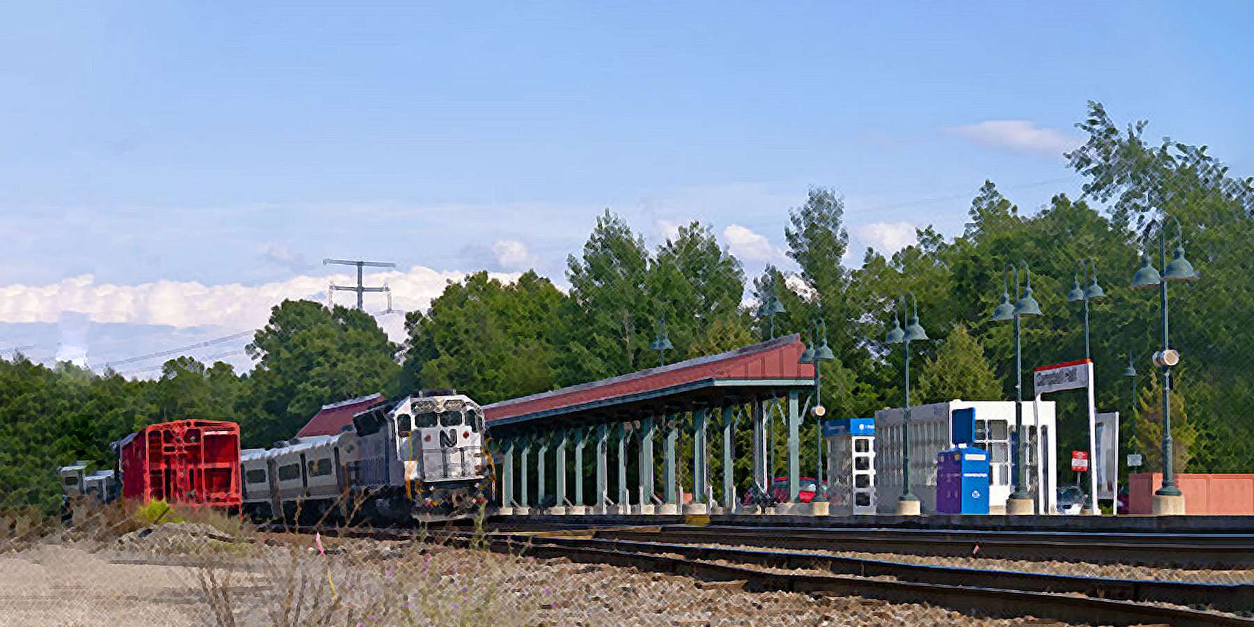 Photo of Campbell Hall station from across the tracks, Campbell Hall, New York Photo of Campbell Hall station from across the tracks, Campbell Hall, New York