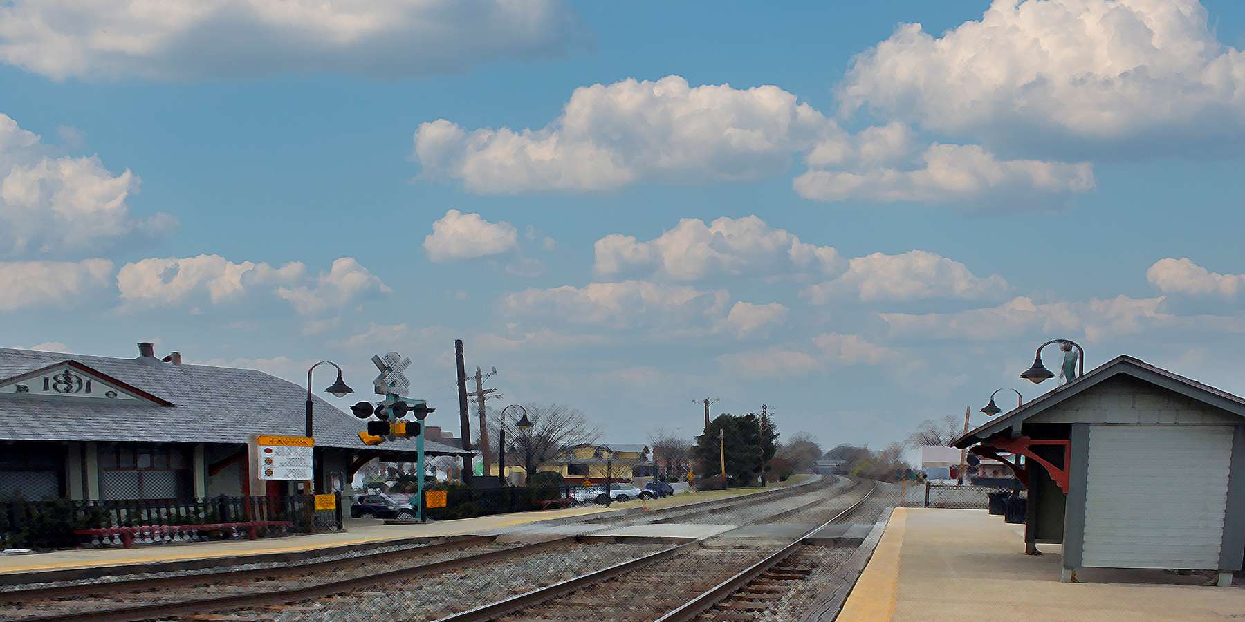 Photo of a Train Station in Kensington, Maryland Photo of a Train Station in Kensington, Maryland