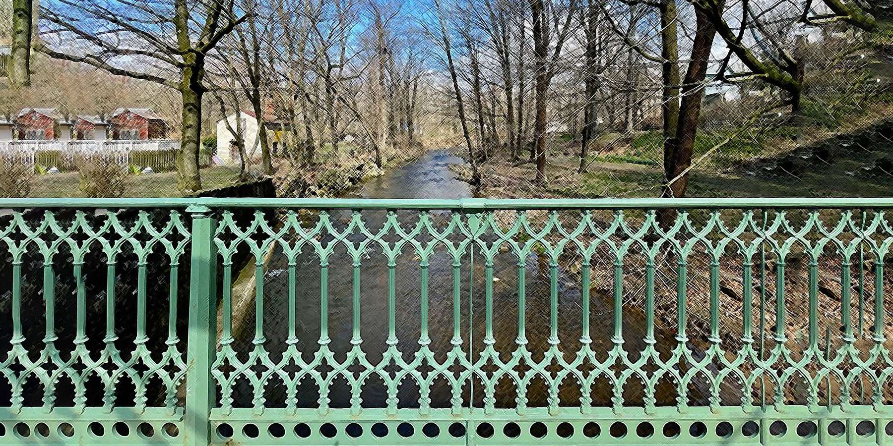 Photo of the Pony Pratt Truss Bridge in Glen Gardner, New Jersey Photo of the Pony Pratt Truss Bridge in Glen Gardner, New Jersey