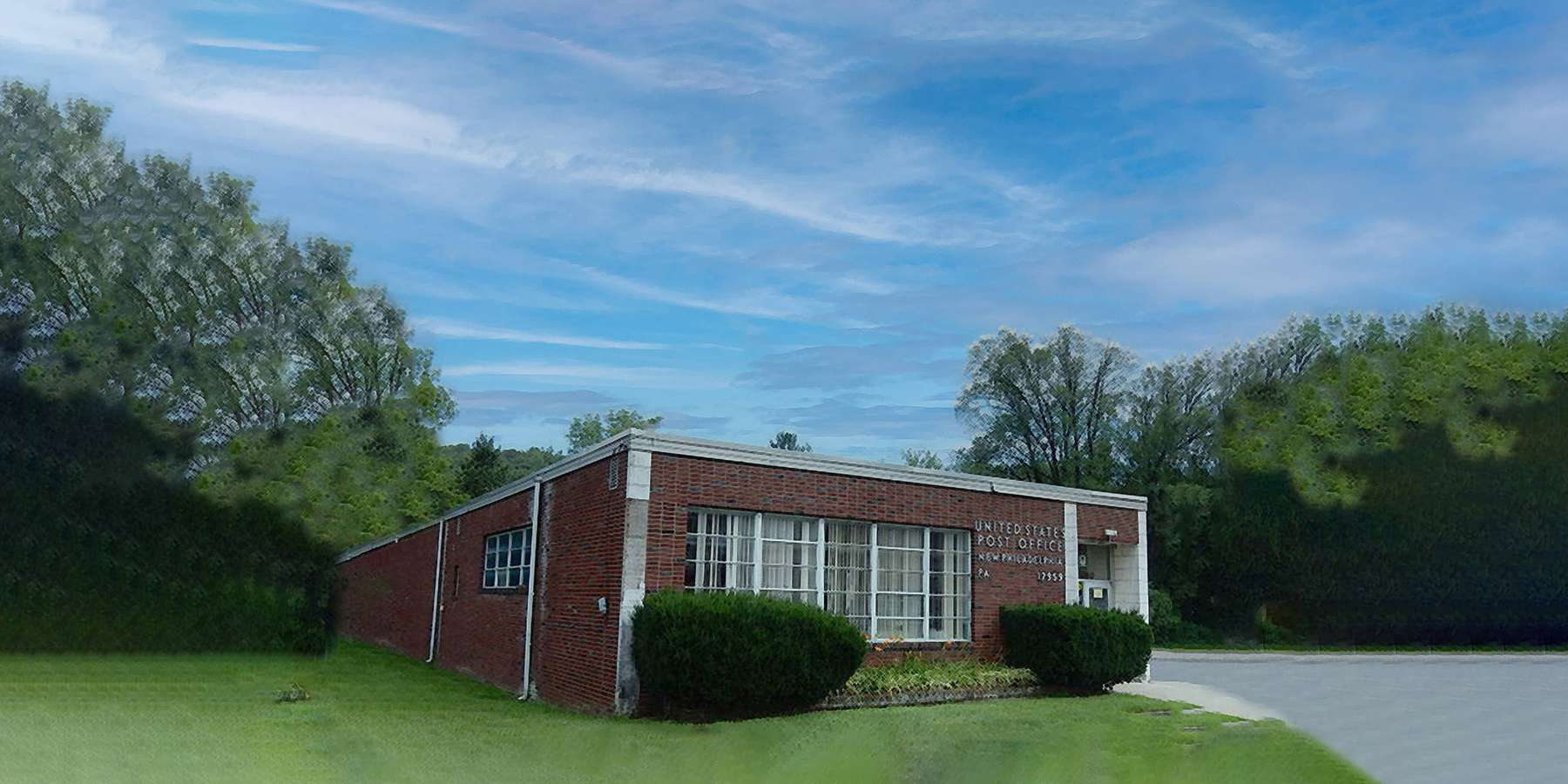 Photo of a post office in New Philadelphia, Pennsylvania Photo of a post office in New Philadelphia, Pennsylvania