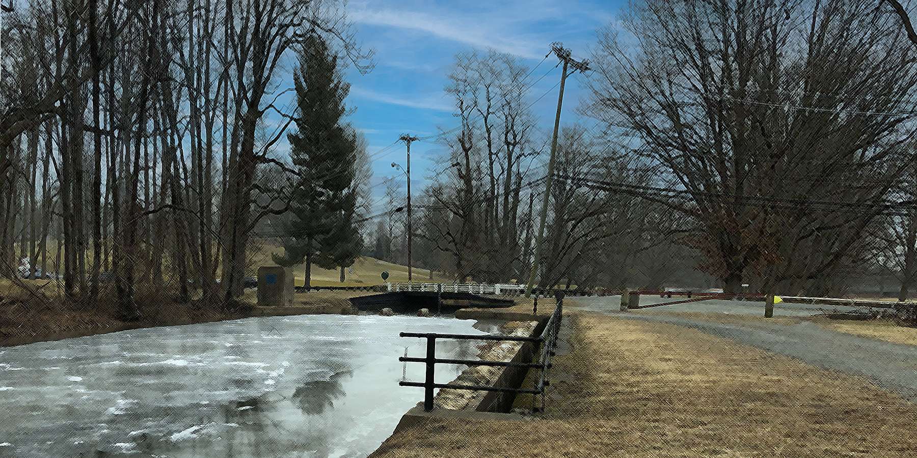 Photo of the Raritan Canal in Raritan, New Jersey Photo of the Raritan Canal in Raritan, New Jersey